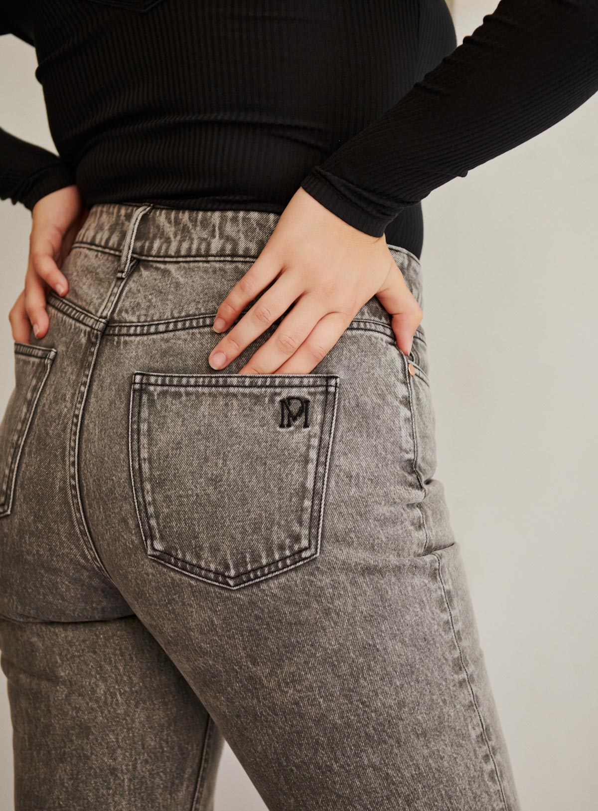 Jeans Droit Phoebe - Gris