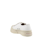 Baskets Marni Leather - White - Femme