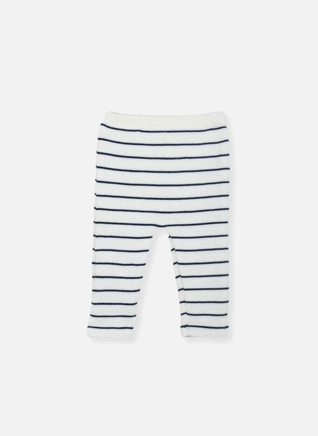 Pantalon - Écru À Rayures Marines