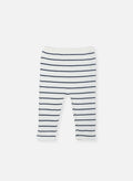 Pantalon - Écru À Rayures Marines