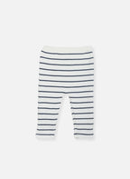 Pantalon - Écru À Rayures Marines
