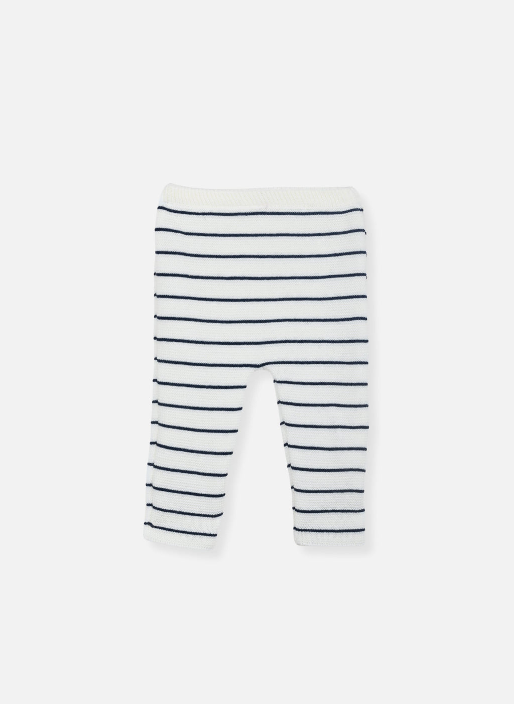 Pantalon - Écru À Rayures Marines