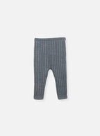 Pantalon En Laine - Rétro - Gris Chiné