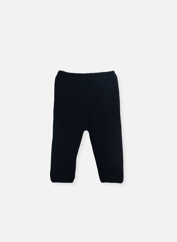 Pantalon En Laine Mélangée Petits Marins - Marine
