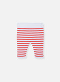 Pantalon Les Baigneurs - Écru Rayé Coquelicot