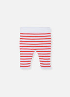 Pantalon Les Baigneurs - Écru Rayé Coquelicot