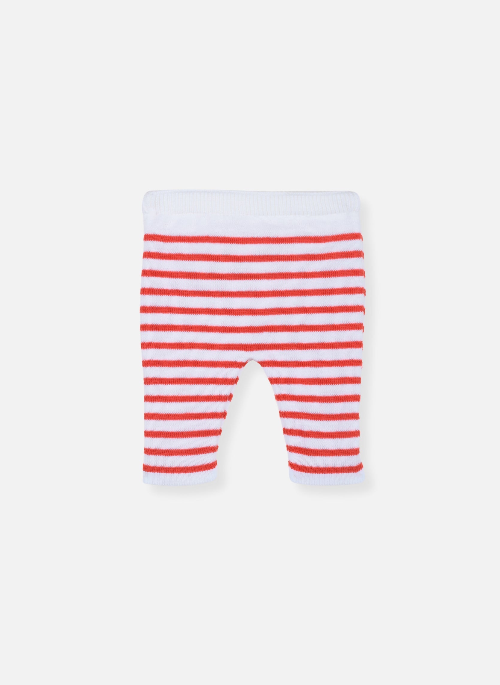 Pantalon Les Baigneurs - Écru Rayé Coquelicot