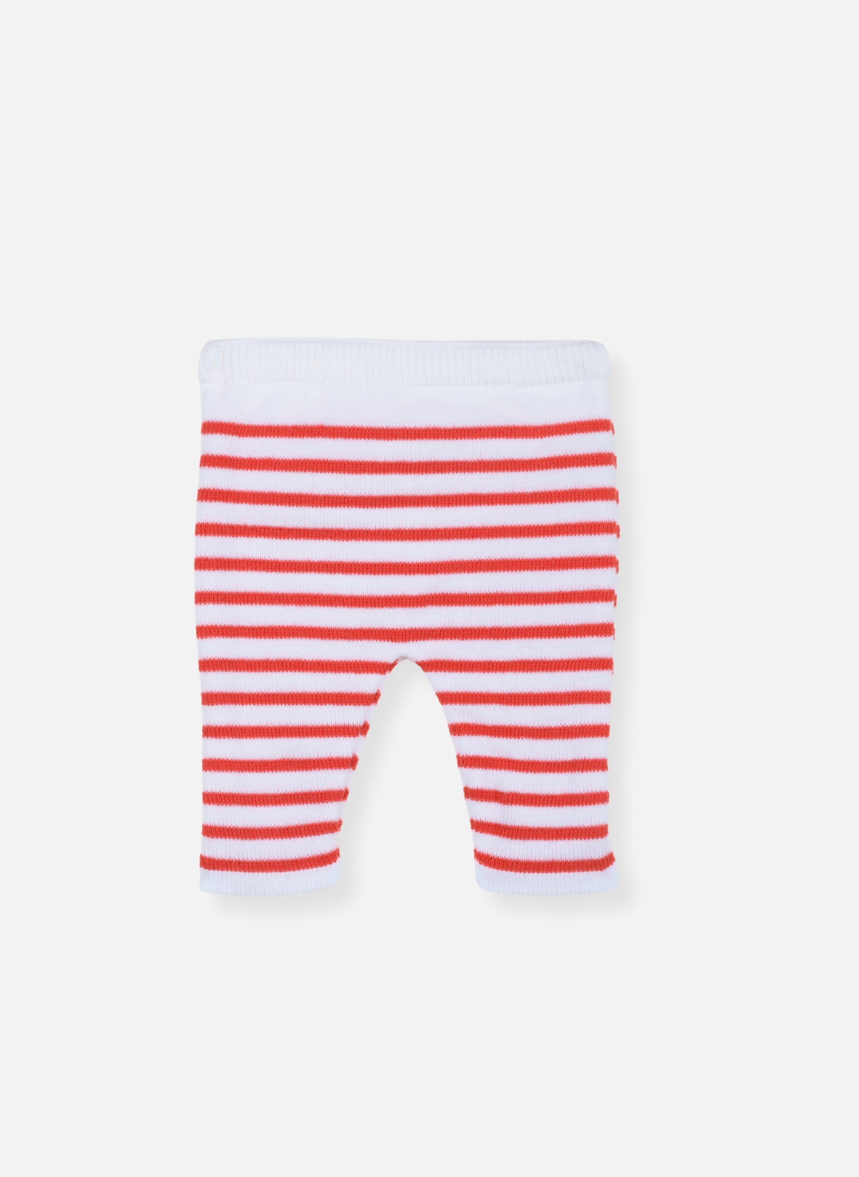 Pantalon Les Baigneurs - Écru Rayé Coquelicot