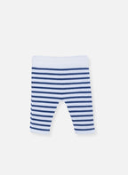 Pantalon Les Baigneurs - Écru Rayé Bleu Nuit