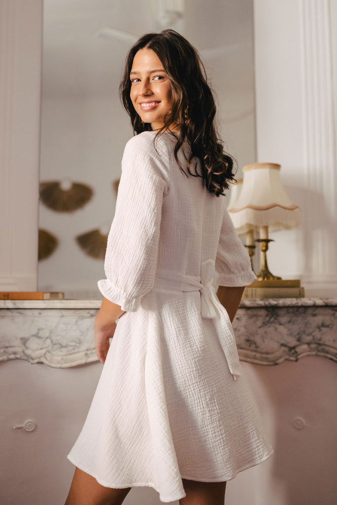 Robe Tosca Blanc Coton