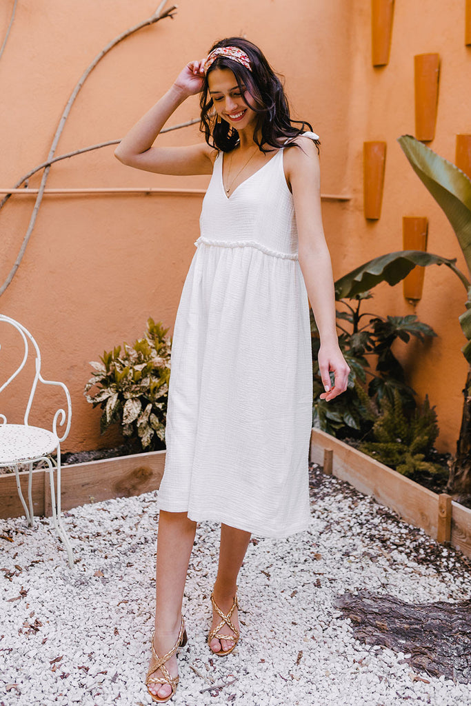 Robe Salma Blanc Coton