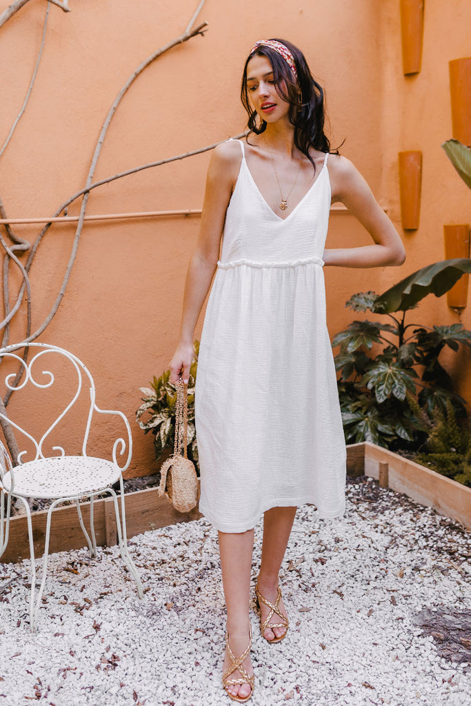 Robe Salma Blanc Coton