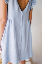 Robe Lucia Bleu Coton