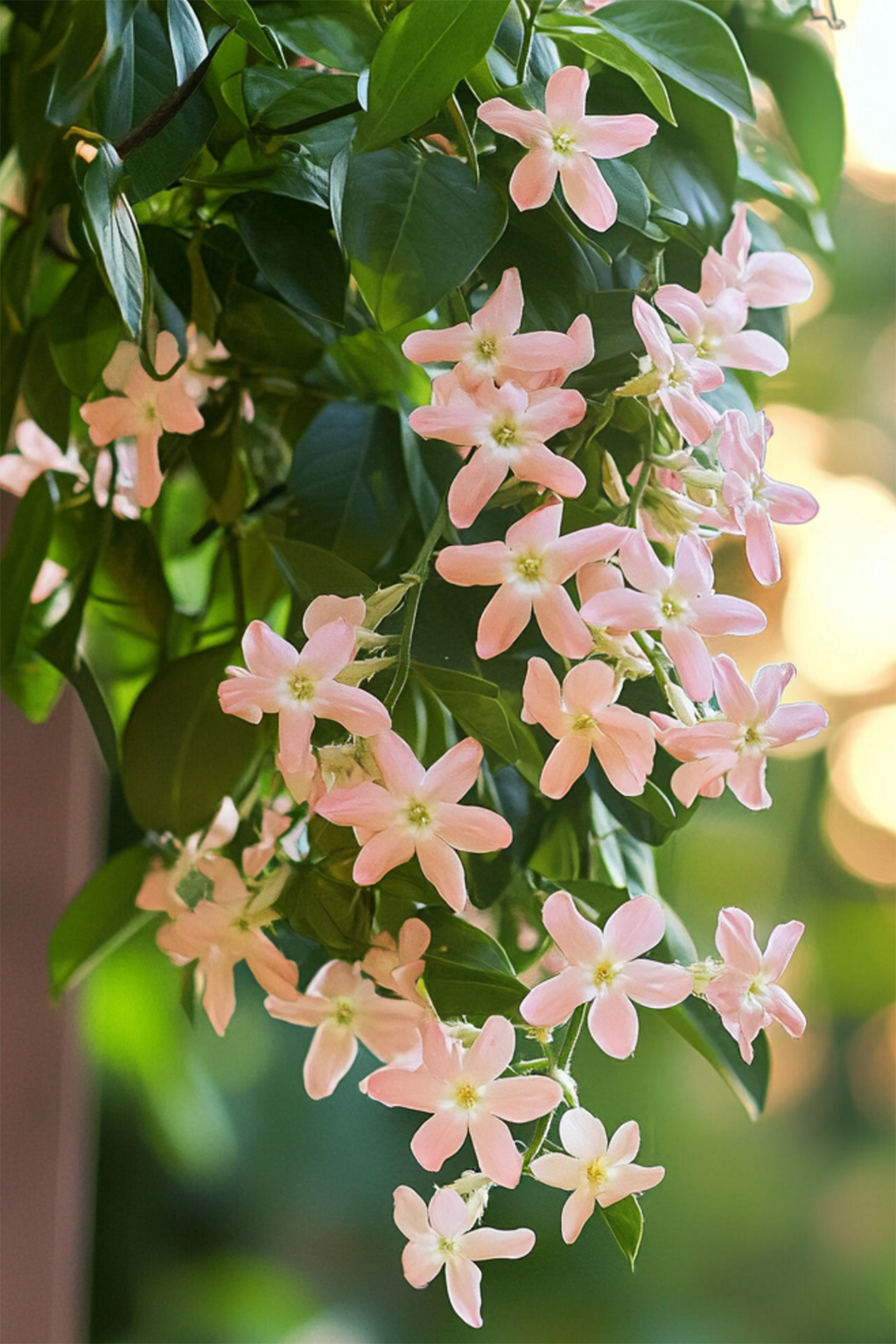 Lot De 2 Jasmin De Toscane Rose Xl Sur Tuteur – Plante D’Extérieur