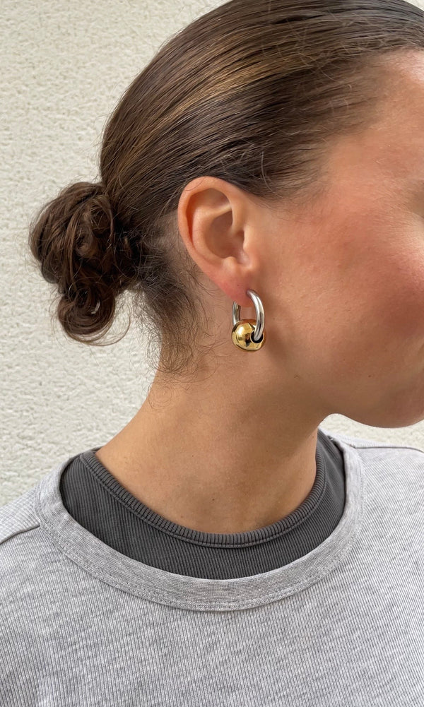 Boucles D'Oreilles Round X Hoop