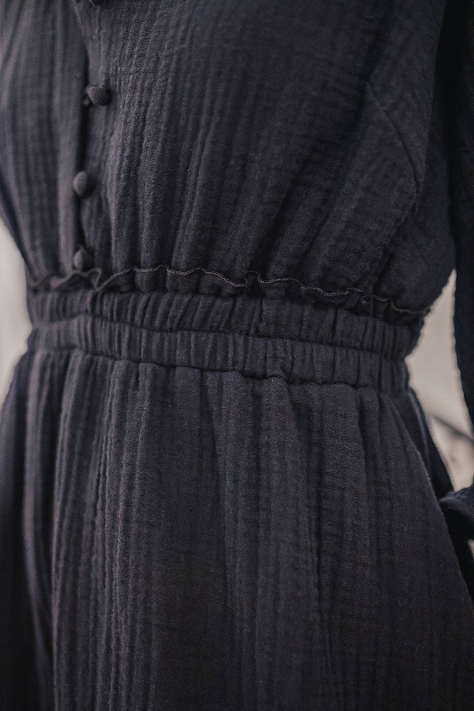 Robe Ellen Noir Coton