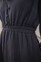 Robe Ellen Noir Coton