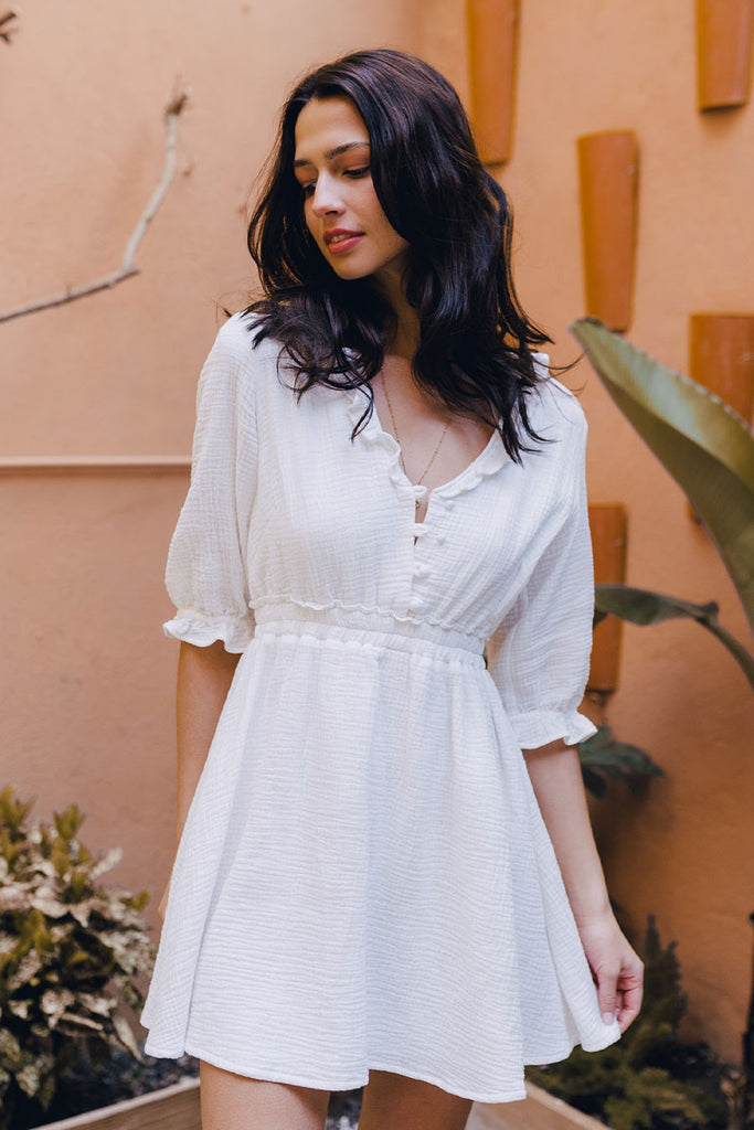 Robe Ellen Blanc Coton