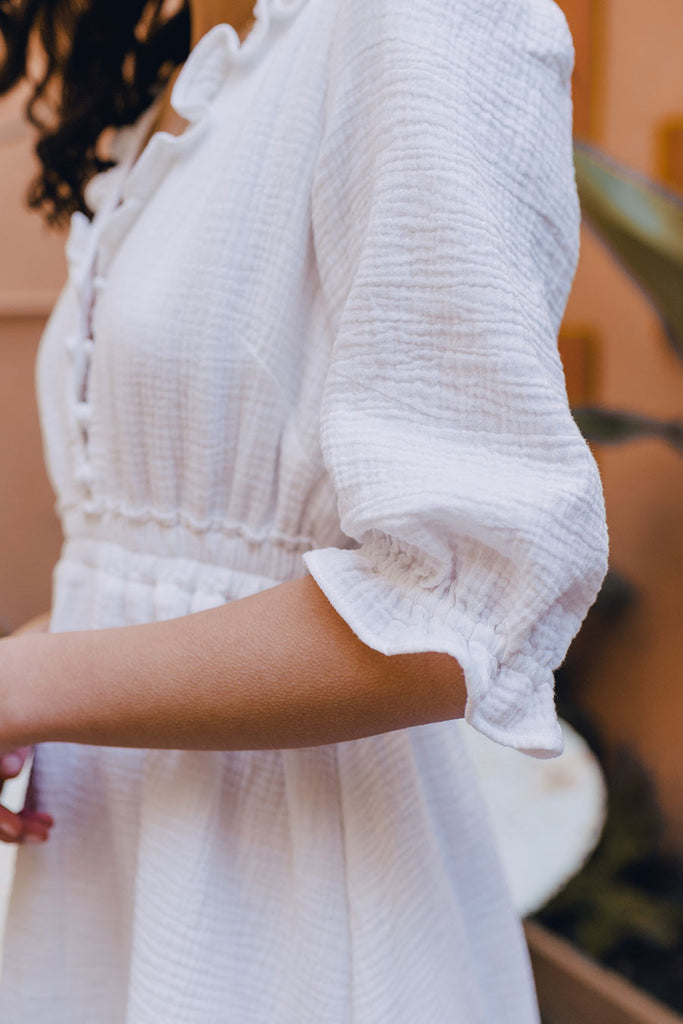 Robe Ellen Blanc Coton