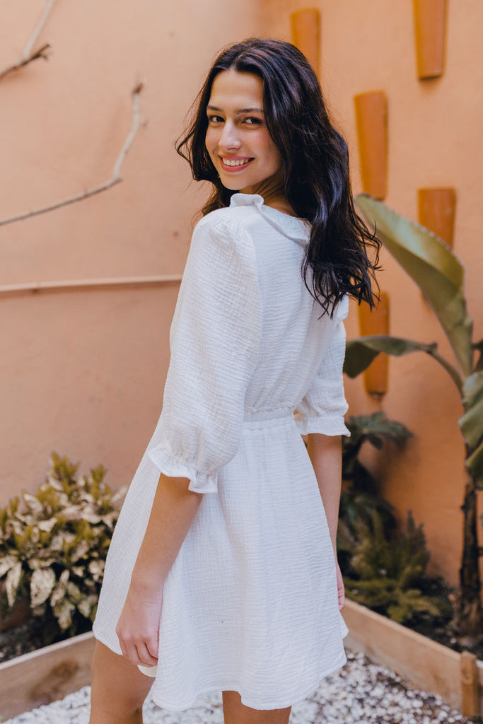 Robe Ellen Blanc Coton