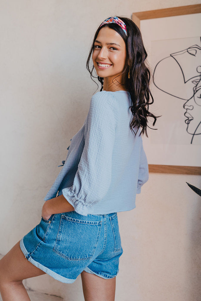 Blouse Georgia Bleu Coton