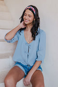 Blouse Georgia Bleu Coton