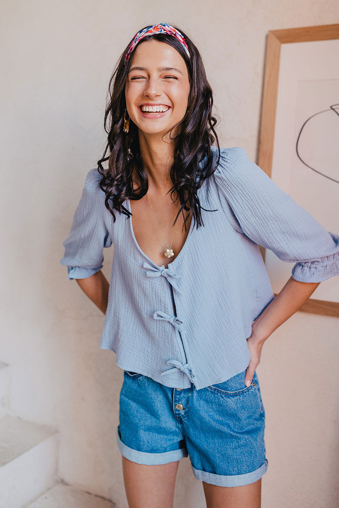 Blouse Georgia Bleu Coton