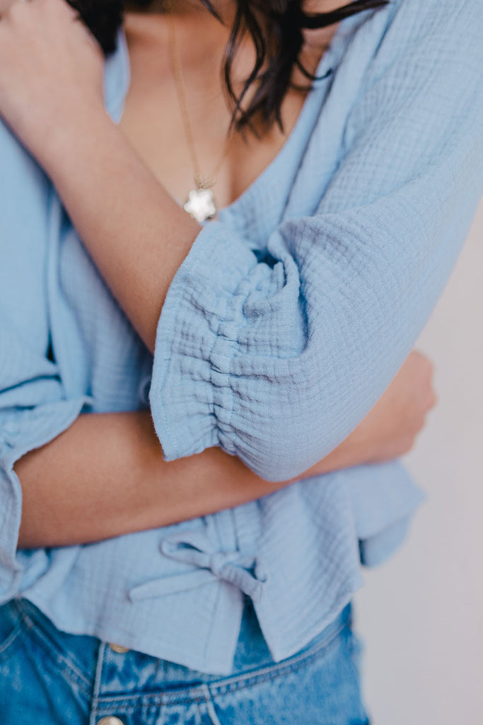 Blouse Georgia Bleu Coton
