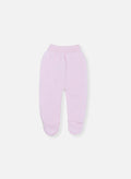 Pantalon À Pieds - Rose Layette
