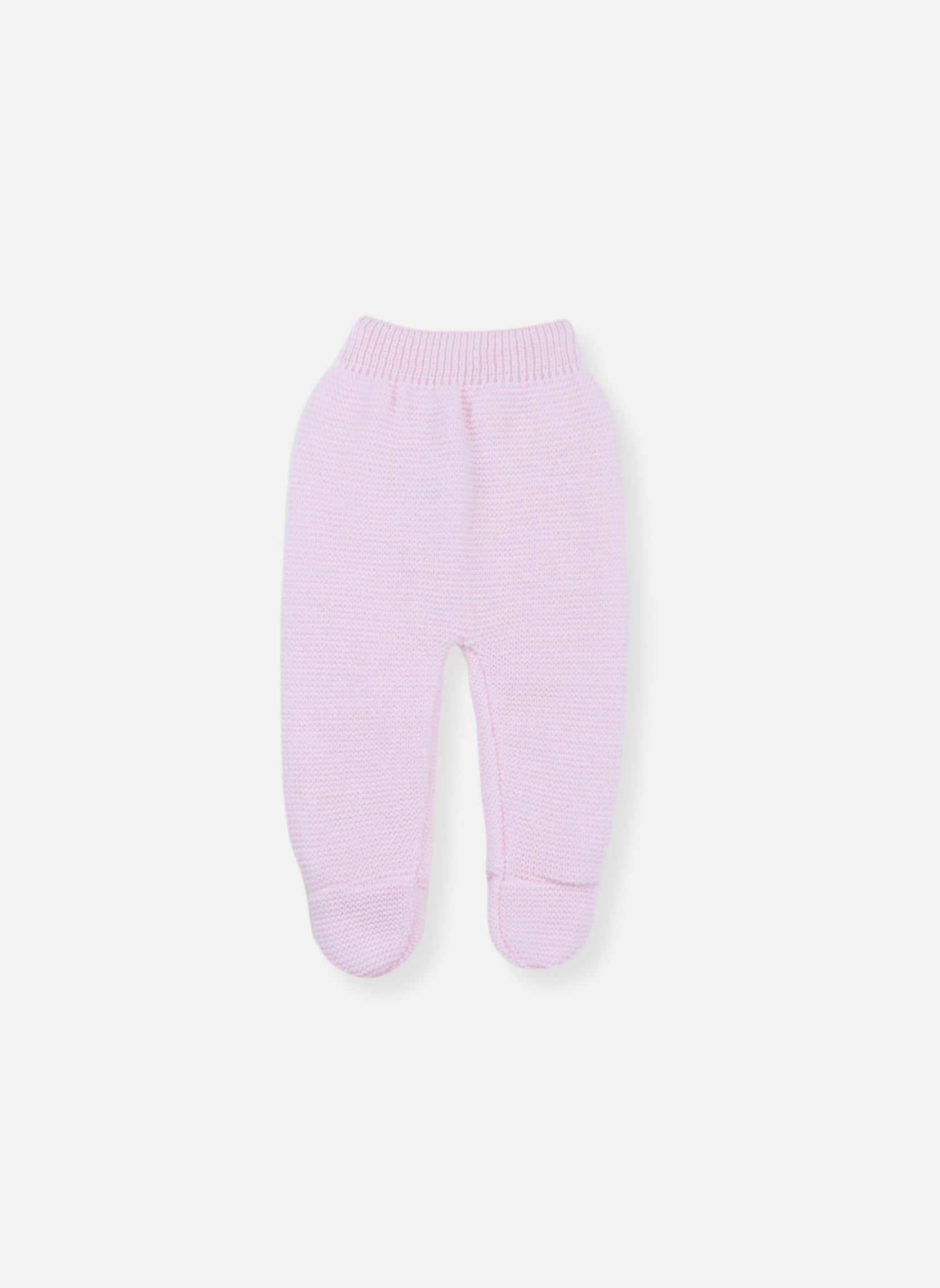 Pantalon À Pieds - Rose Layette