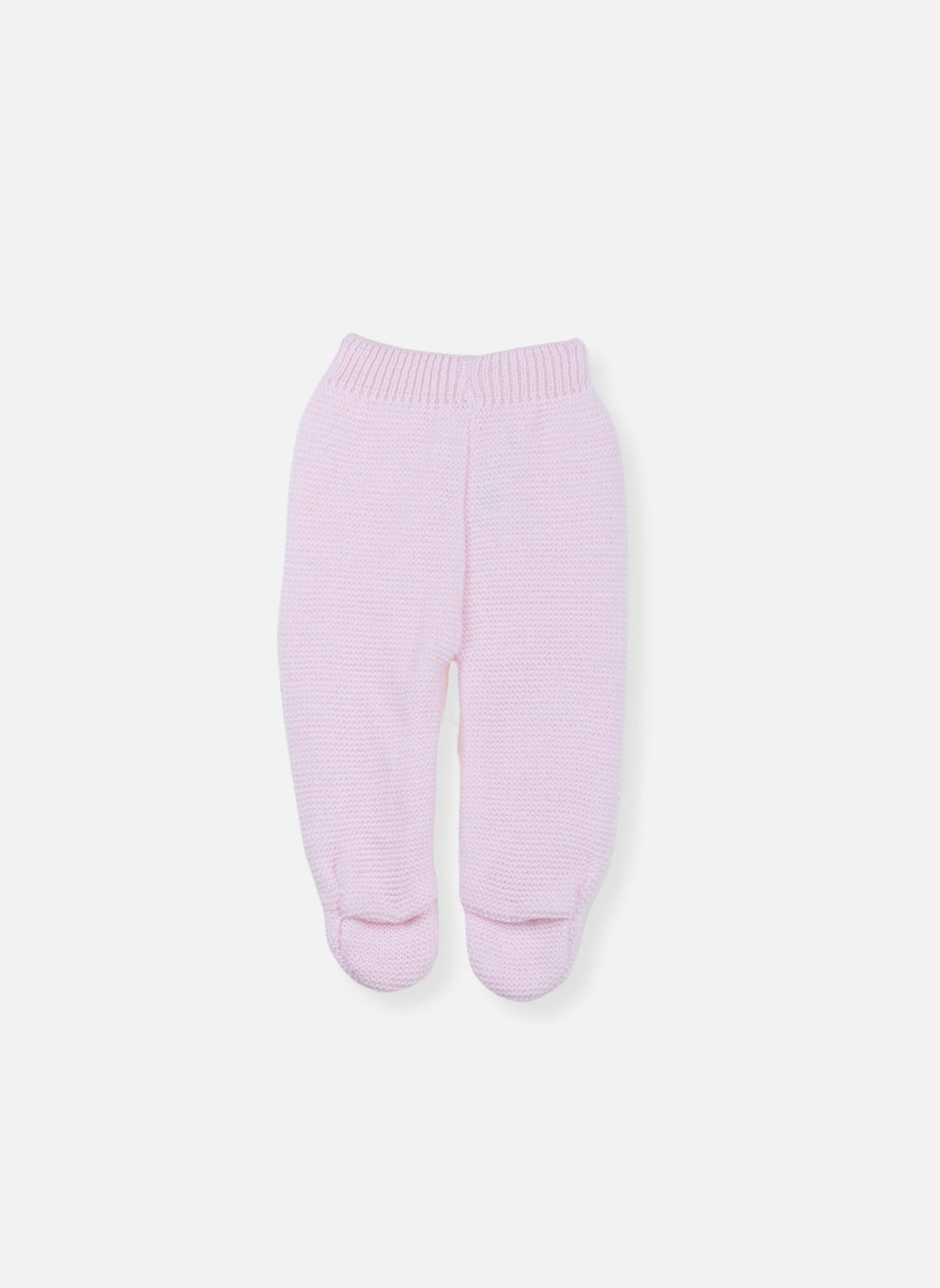 Pantalon À Pieds - Rose Layette