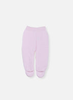 Pantalon À Pieds - Rose Layette