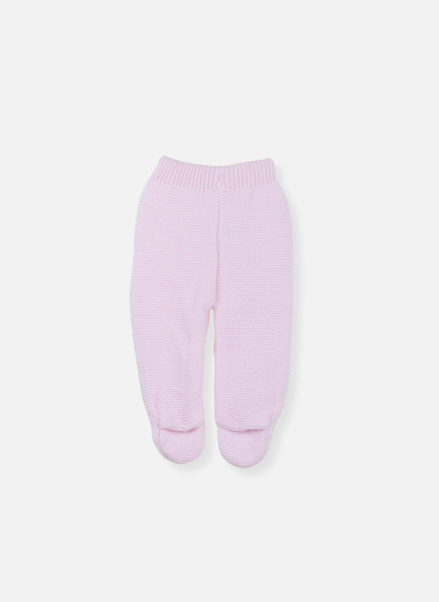 Pantalon À Pieds - Rose Layette