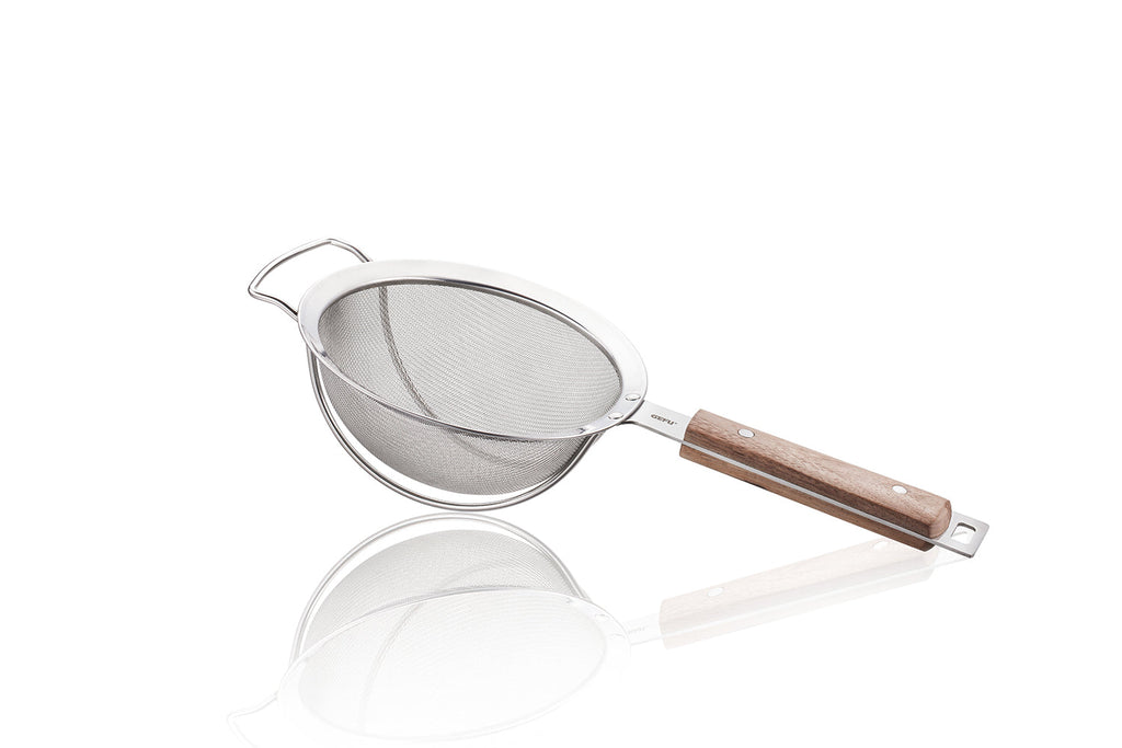 Passo - Passoire Avec Manche En Bois - 16cm - Argent/Brun