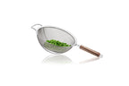 Passo - Passoire Avec Manche En Bois - 24cm - Argent/Brun