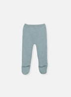 Pantalon À Pieds En Coton Petits Chats - Bleu Danube