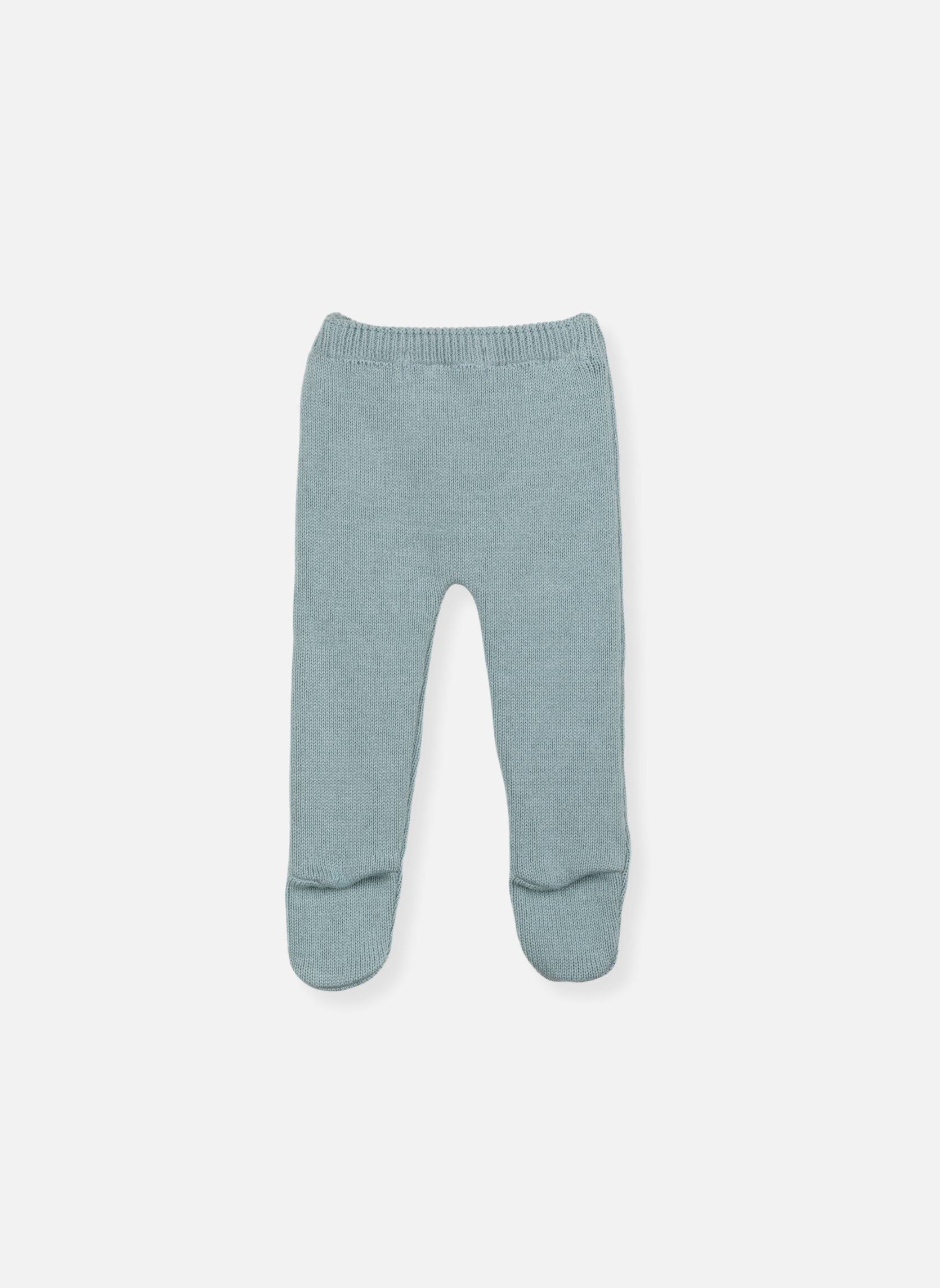 Pantalon À Pieds En Coton Petits Chats - Bleu Danube
