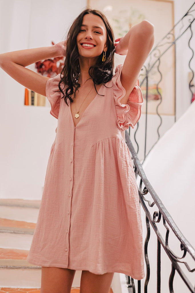 Robe Lucia Blush Coton