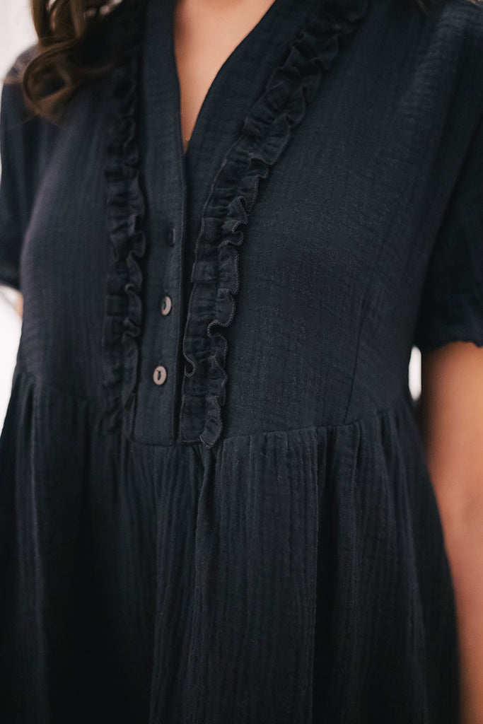 Robe Noor Noir Coton