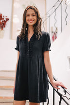 Robe Noor Noir Coton