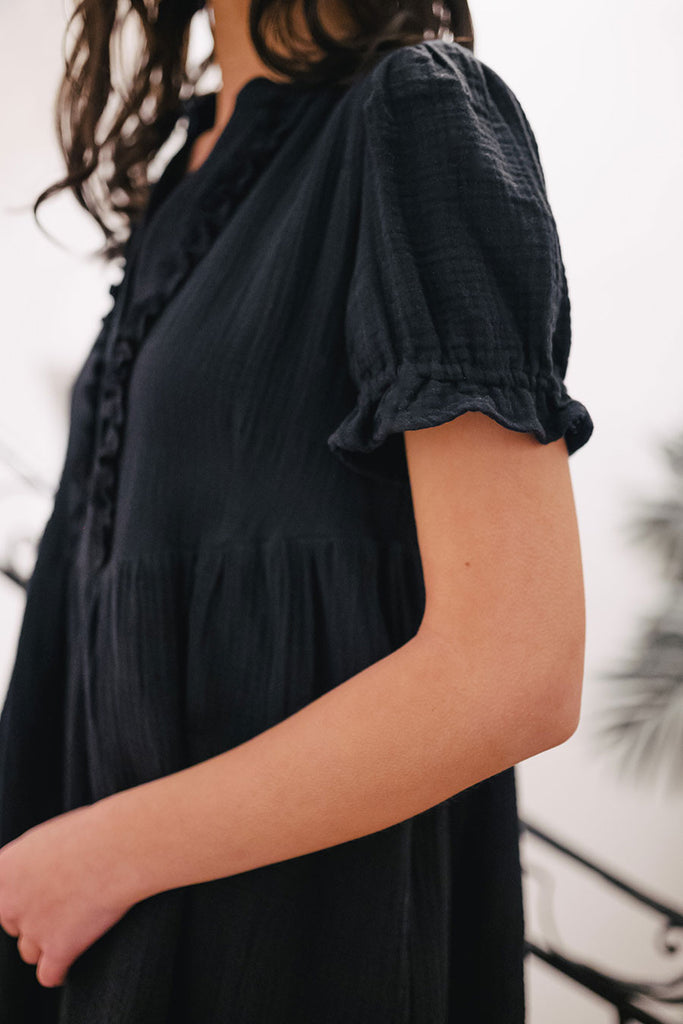 Robe Noor Noir Coton