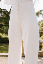 Pantalon Tino Blanc Recyclé