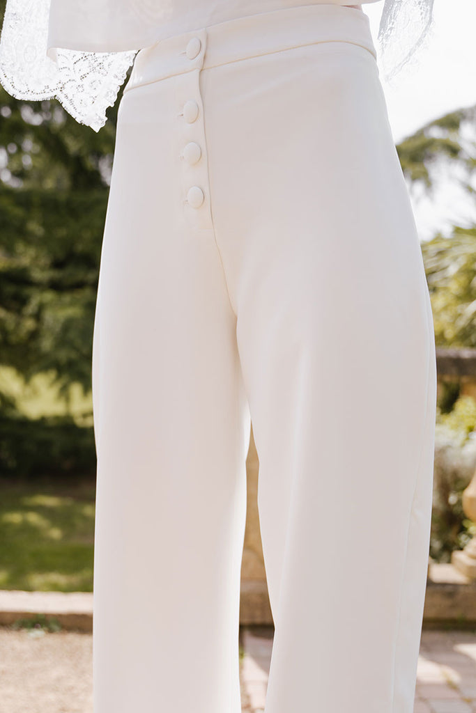 Pantalon Tino Blanc Recyclé