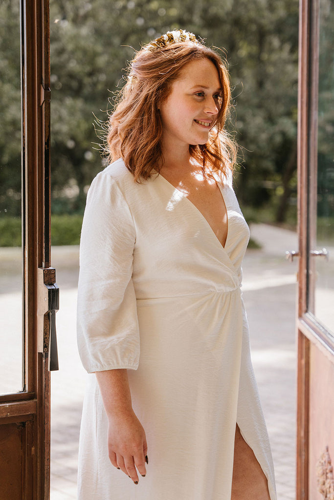 Robe Tal Crêpe Blanc