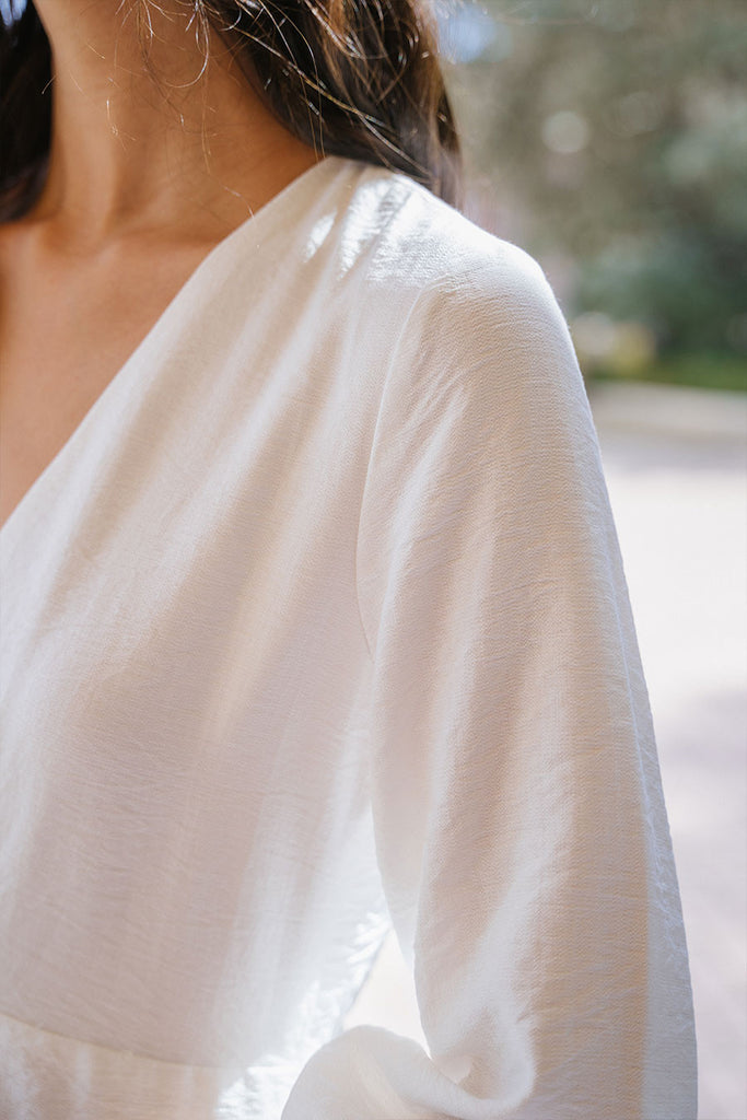 Robe Tal Crêpe Blanc