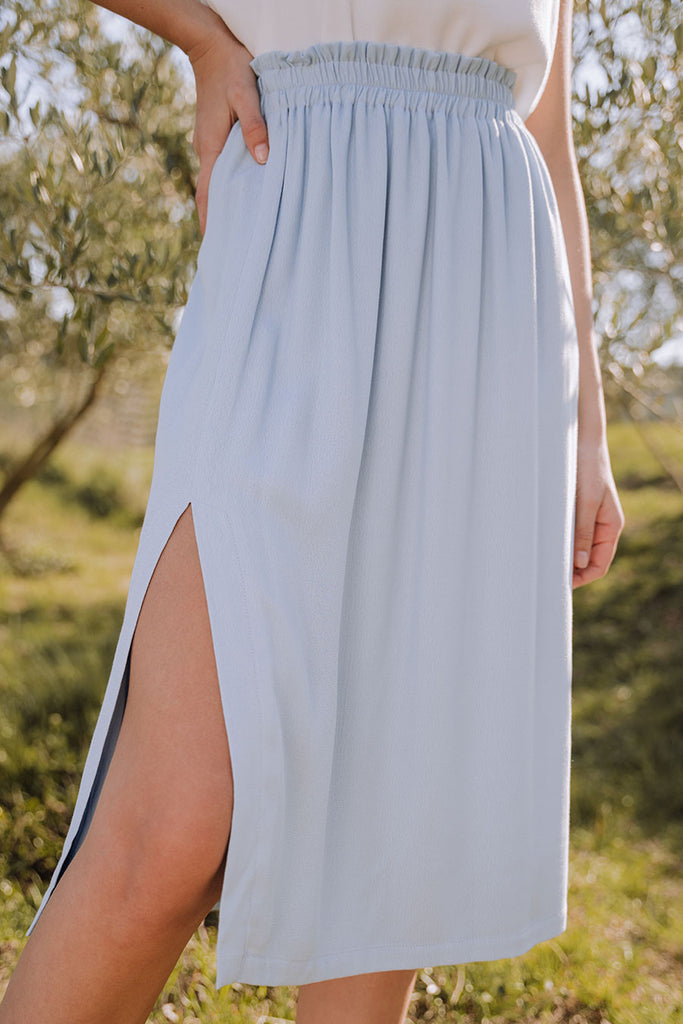 Jupe Paloma Crêpe Bleu