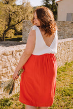 Jupe Paloma Crêpe Corail