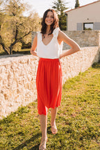 Jupe Paloma Crêpe Corail