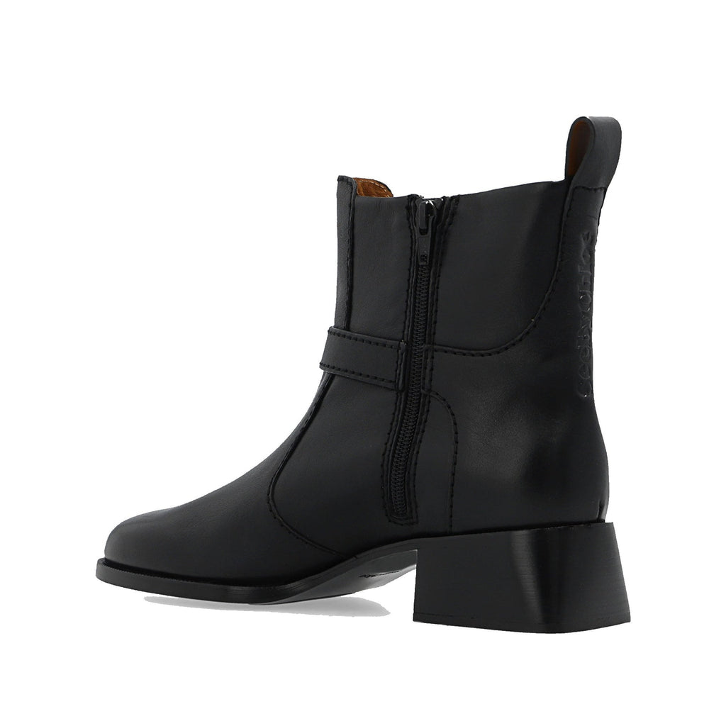 Bottes See By Chloe Lory Leather Ankle - Black - Femme