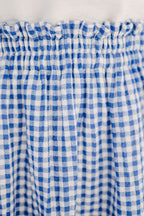 Jupe Edma Vichy Bleu